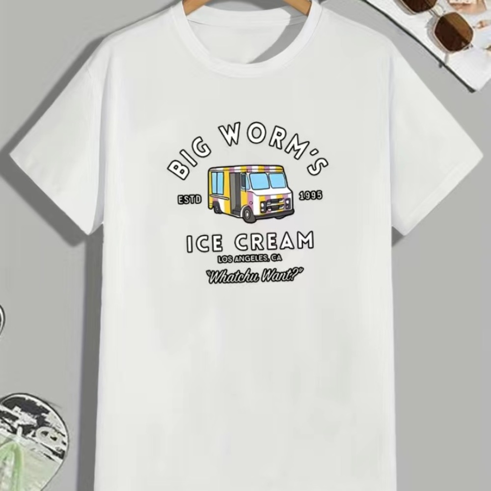 Men’s Crew Neck Short Sleeve T Shirt - Graphic Tee